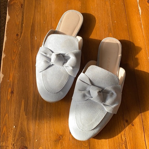 Primark Shoes - Baby blue mule loafers